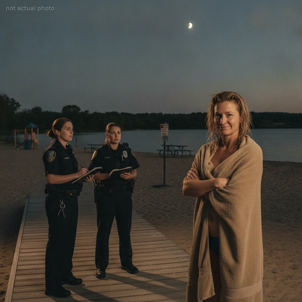 Woman Visited by Police After Swimming Topless at Night, Now Wants to Sunbathe Out of Spite