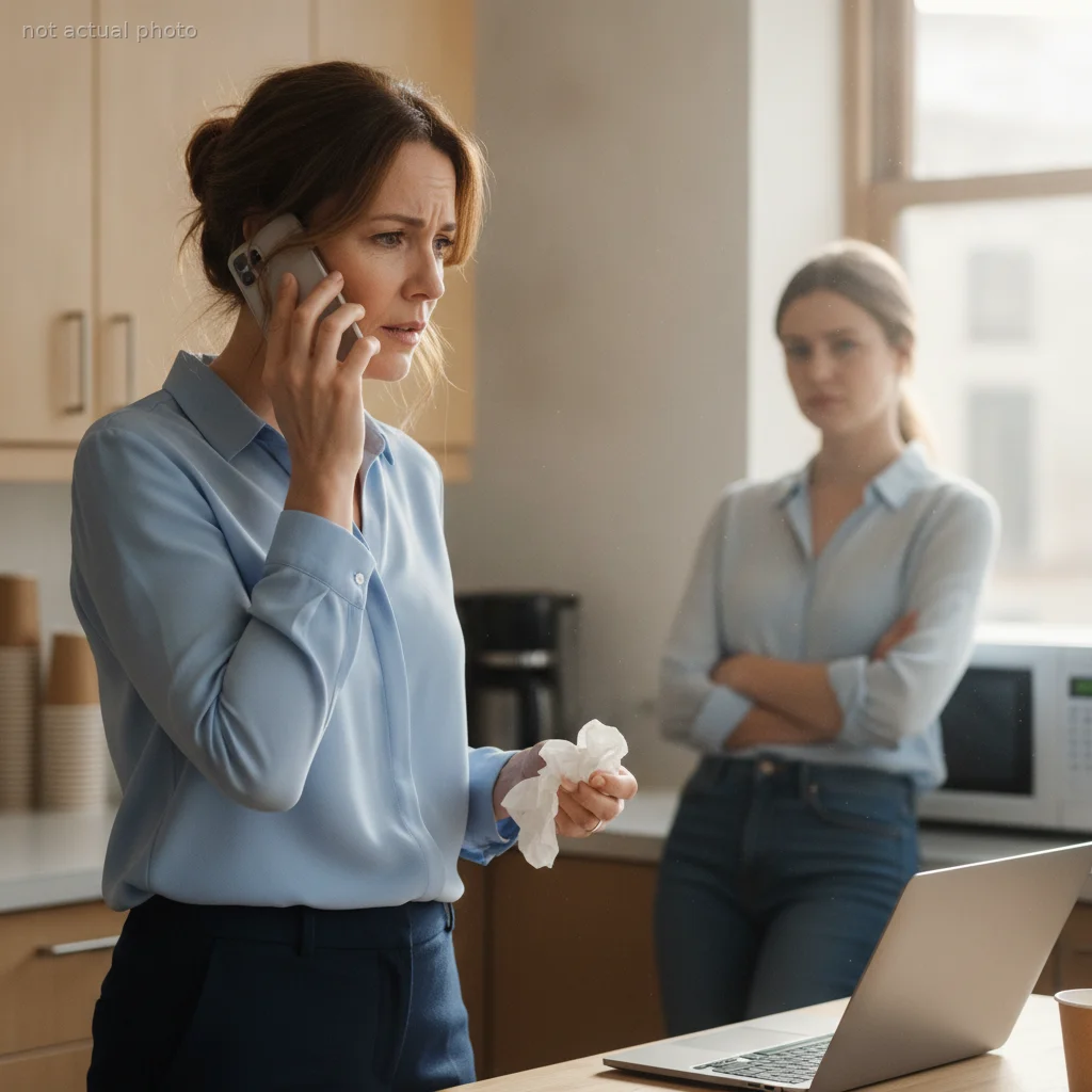Woman Fires Back at Eavesdropping Coworker Who Mocked Her for Helping Her Sick Son