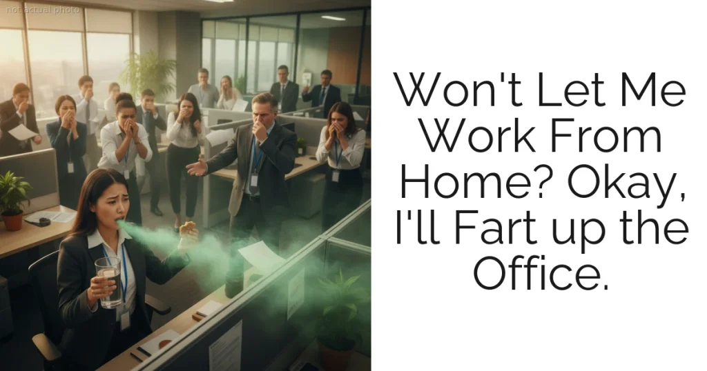 Won't Let Me Work From Home? Okay, I'll Fart up the Office.