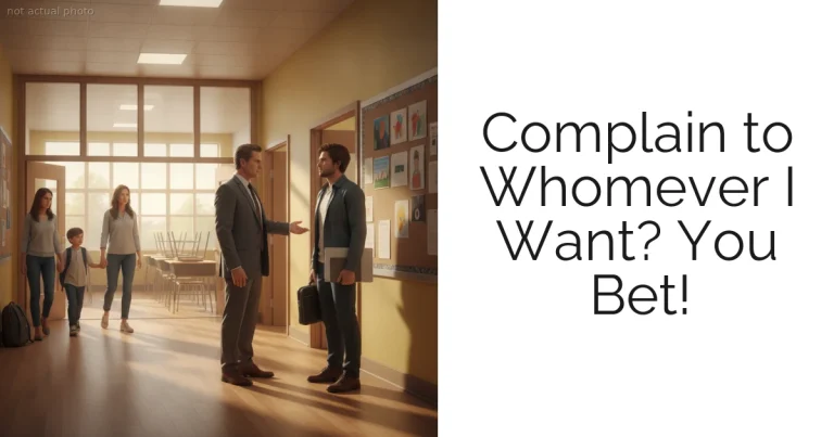 Complain to Whomever I Want? You Bet!