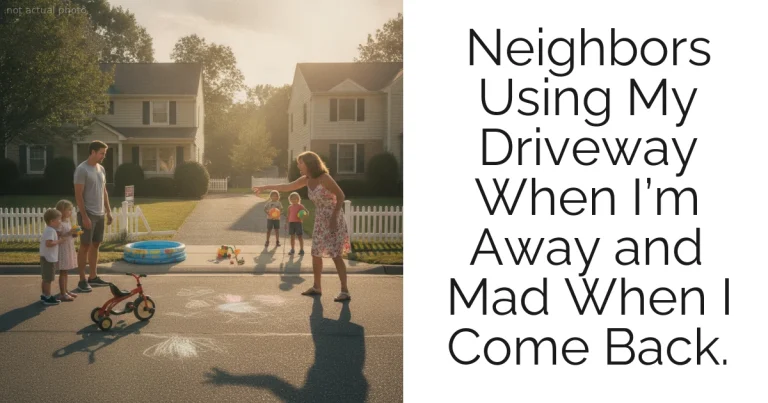 Neighbors Using My Driveway When I’m Away and Mad When I Come Back.