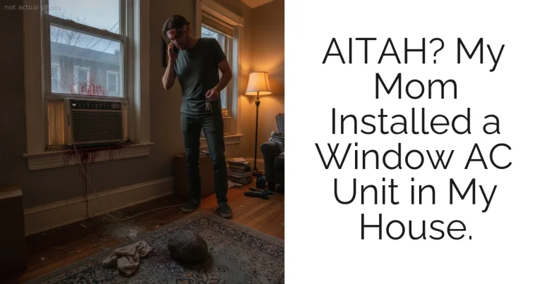 AITAH? My Mom Installed a Window AC Unit in My House.