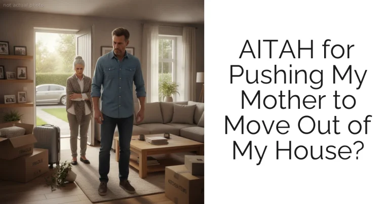 AITAH for Pushing My Mother to Move Out of My House?