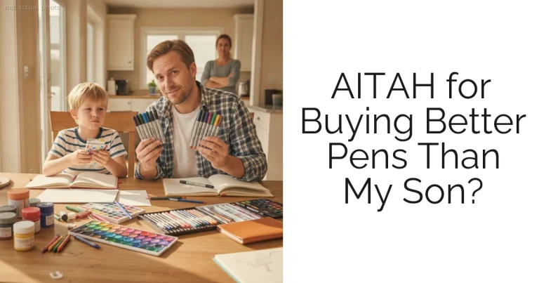 AITAH for Buying Better Pens Than My Son?