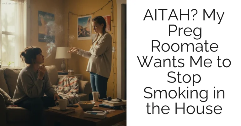 AITAH? My Preg Roomate Wants Me to Stop Smoking in the House
