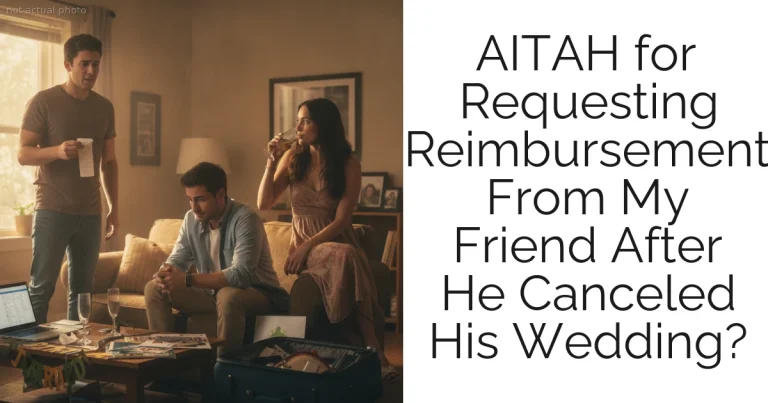 AITAH for Requesting Reimbursement From My Friend After He Canceled His Wedding?