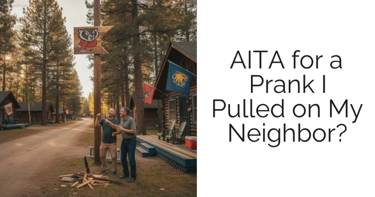 AITA for a Prank I Pulled on My Neighbor?