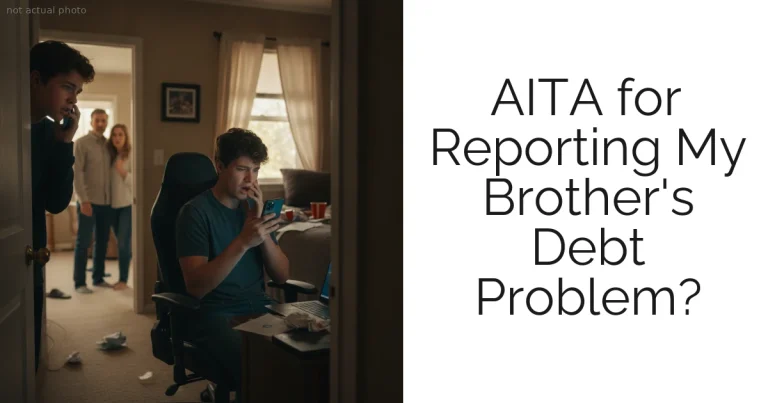 AITA for Reporting My Brother's Debt Problem?
