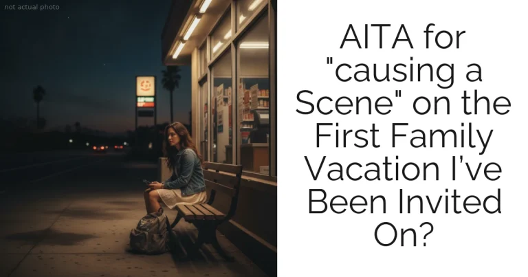 AITA for "causing a Scene" on the First Family Vacation I’ve Been Invited On?