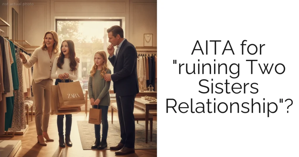 AITA for "ruining Two Sisters Relationship"?