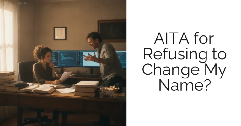 AITA for Refusing to Change My Name?