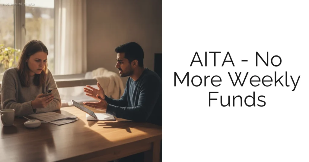 AITA - No More Weekly Funds