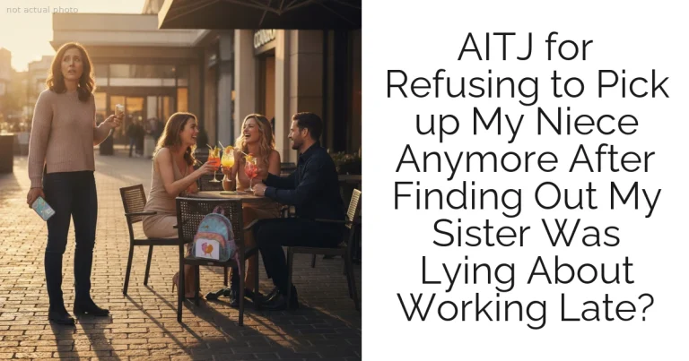 AITJ for Refusing to Pick up My Niece Anymore After Finding Out My Sister Was Lying About Working Late?