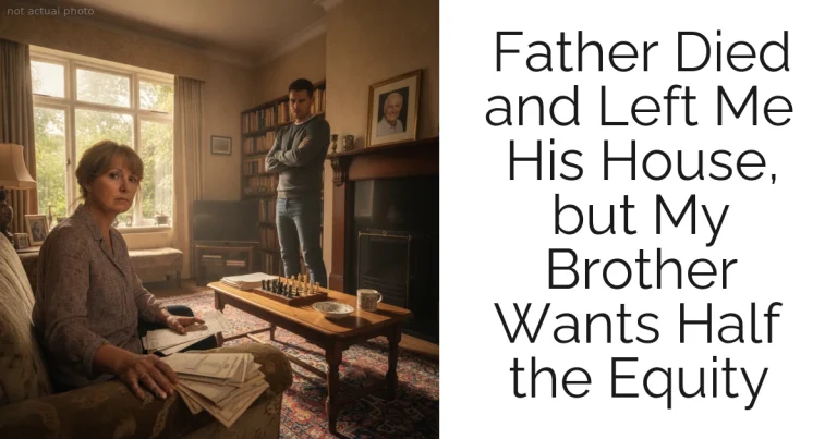 Father Died and Left Me His House, but My Brother Wants Half the Equity