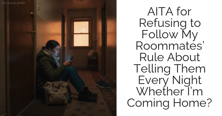 AITA for Refusing to Follow My Roommates’ Rule About Telling Them Every Night Whether I’m Coming Home?