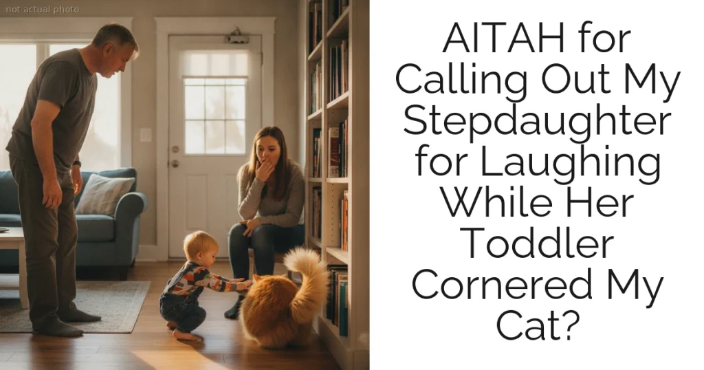 ​AITAH for Calling Out My Stepdaughter for Laughing While Her Toddler Cornered My Cat?