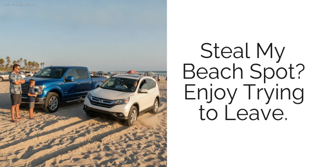 Steal My Beach Spot? Enjoy Trying to Leave.