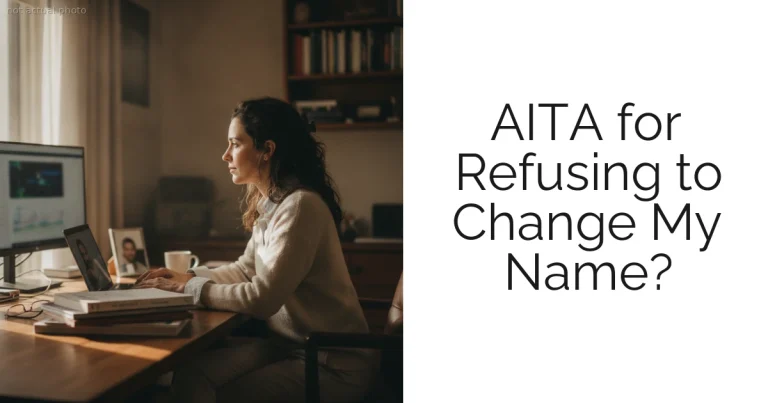 AITA for Refusing to Change My Name?