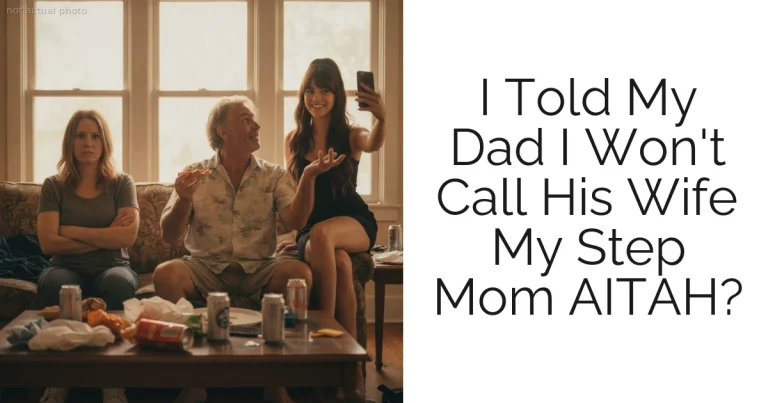 I Told My Dad I Won't Call His Wife My Step Mom AITAH?
