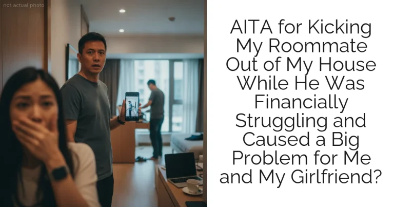 AITA for Kicking My Roommate Out of My House While He Was Financially Struggling and Caused a Big Problem for Me and My Girlfriend?