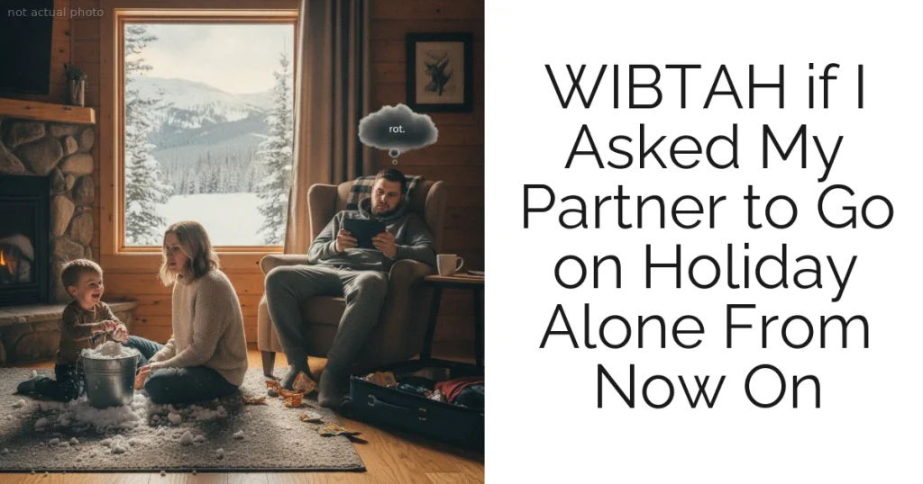 WIBTAH if I Asked My Partner to Go on Holiday Alone From Now On