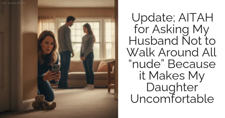 Update; AITAH for Asking My Husband Not to Walk Around All “nude” Because it Makes My Daughter Uncomfortable