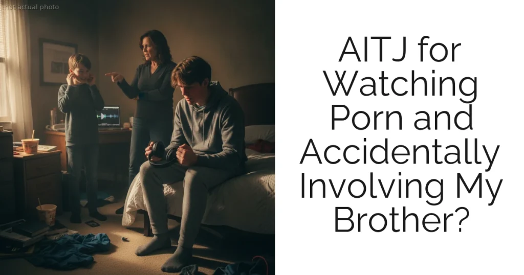 AITJ for Watching Porn and Accidentally Involving My Brother?