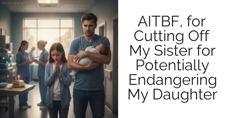 AITBF, for Cutting Off My Sister for Potentially Endangering My Daughter