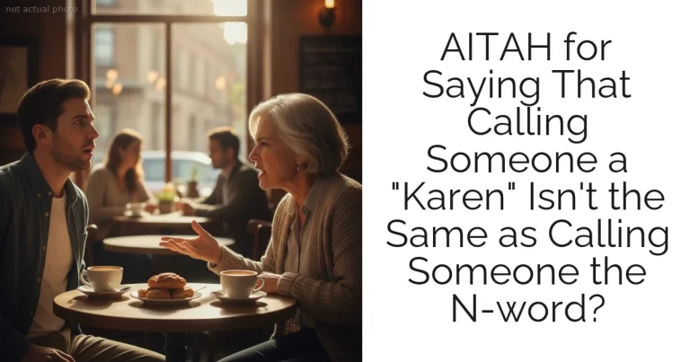 AITAH for Saying That Calling Someone a "Karen" Isn't the Same as Calling Someone the N-word?