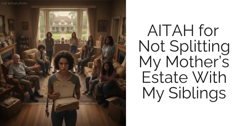 AITAH for Not Splitting My Mother’s Estate With My Siblings