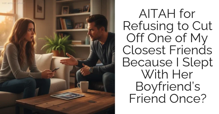 AITAH for Refusing to Cut Off One of My Closest Friends Because I Slept With Her Boyfriend’s Friend Once?