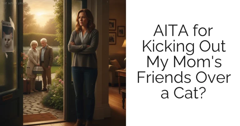 AITA for Kicking Out My Mom's Friends Over a Cat?
