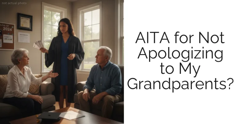 AITA for Not Apologizing to My Grandparents?