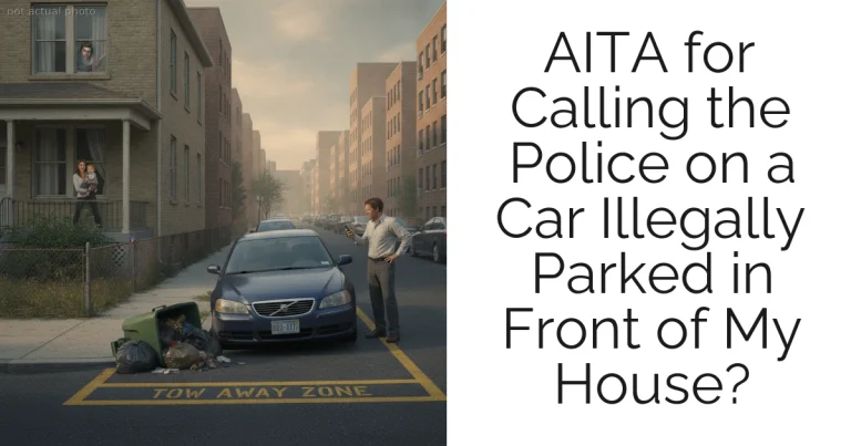 AITA for Calling the Police on a Car Illegally Parked in Front of My House?