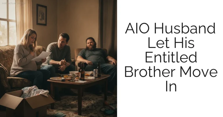 AIO Husband Let His Entitled Brother Move In