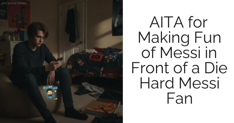 AITA for Making Fun of Messi in Front of a Die Hard Messi Fan