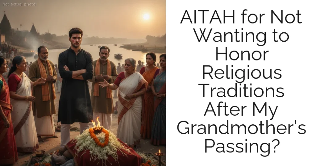 AITAH for Not Wanting to Honor Religious Traditions After My Grandmother’s Passing?