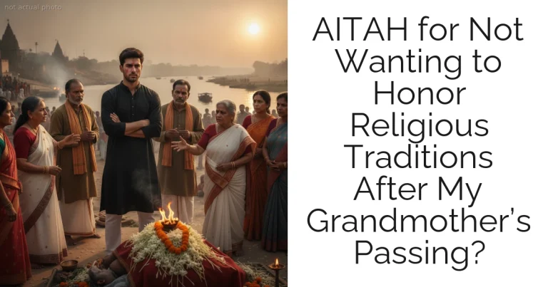 AITAH for Not Wanting to Honor Religious Traditions After My Grandmother’s Passing?
