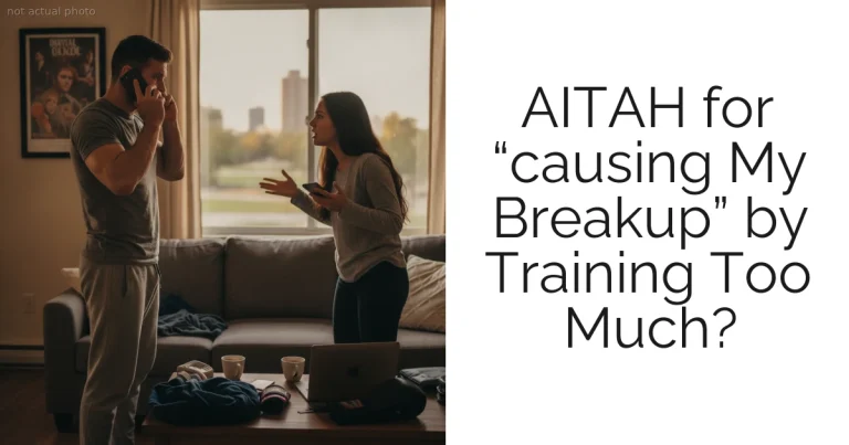 AITAH for “causing My Breakup” by Training Too Much?
