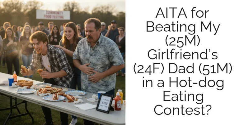 AITA for Beating My (25M) Girlfriend’s (24F) Dad (51M) in a Hot-dog Eating Contest?