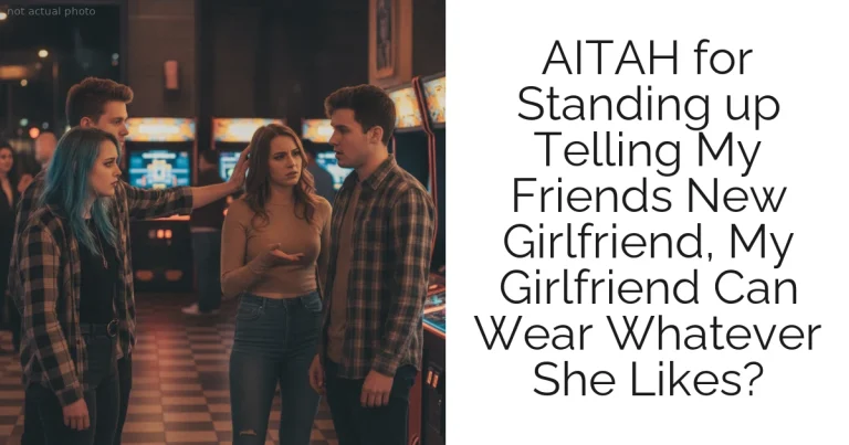 AITAH for Standing up Telling My Friends New Girlfriend, My Girlfriend Can Wear Whatever She Likes?