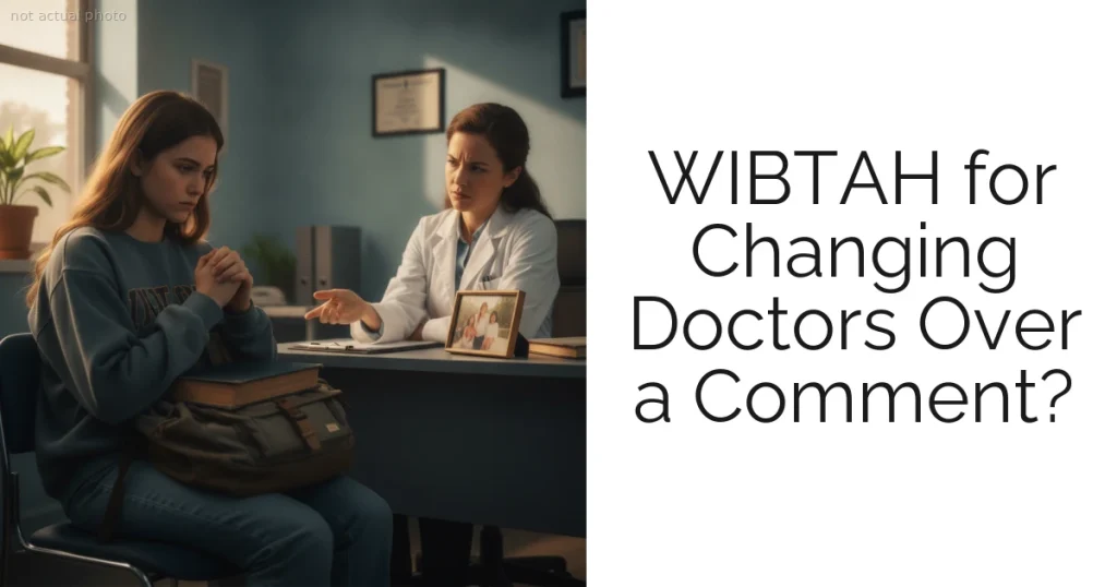 WIBTAH for Changing Doctors Over a Comment?