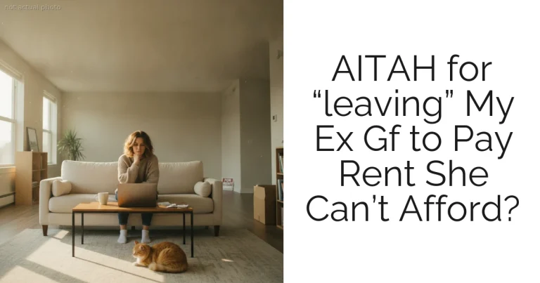 AITAH for “leaving” My Ex Gf to Pay Rent She Can’t Afford?
