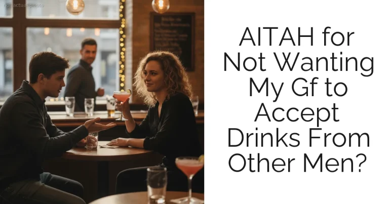 AITAH for Not Wanting My Gf to Accept Drinks From Other Men?