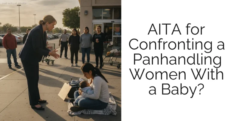 AITA for Confronting a Panhandling Women With a Baby?