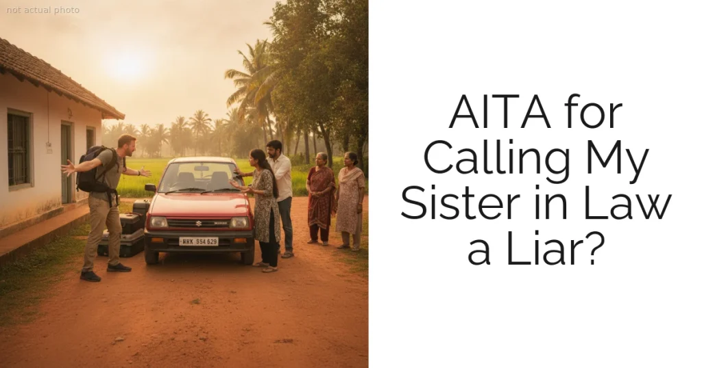 AITA for Calling My Sister in Law a Liar?