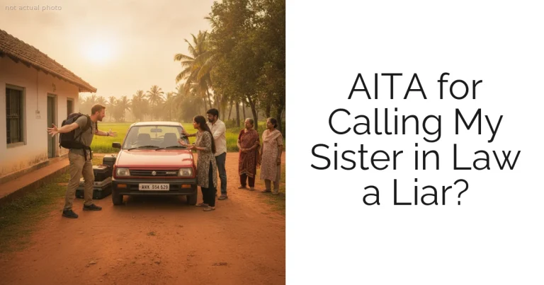 AITA for Calling My Sister in Law a Liar?