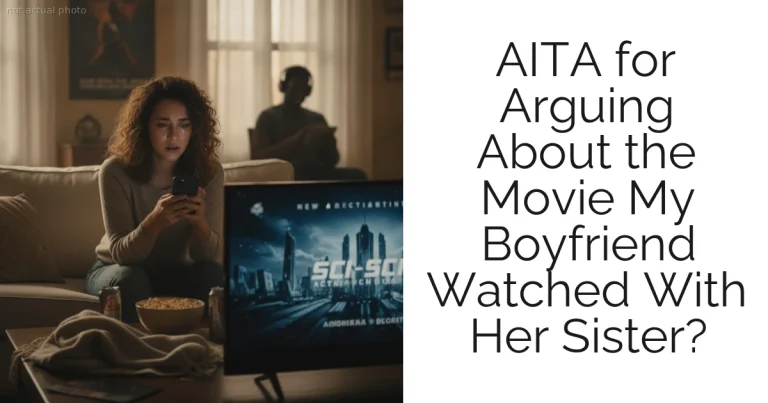 AITA for Arguing About the Movie My Boyfriend Watched With Her Sister?