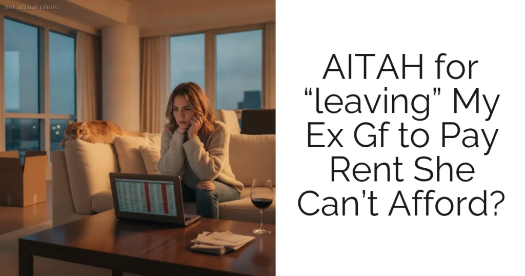 AITAH for “leaving” My Ex Gf to Pay Rent She Can’t Afford?