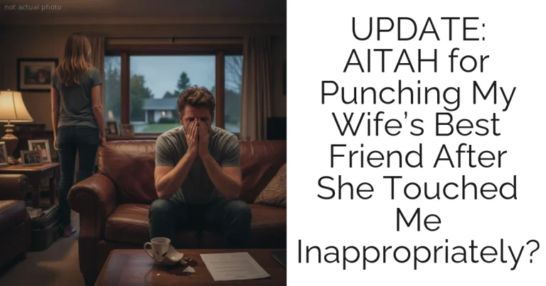 UPDATE: AITAH for Punching My Wife’s Best Friend After She Touched Me Inappropriately?